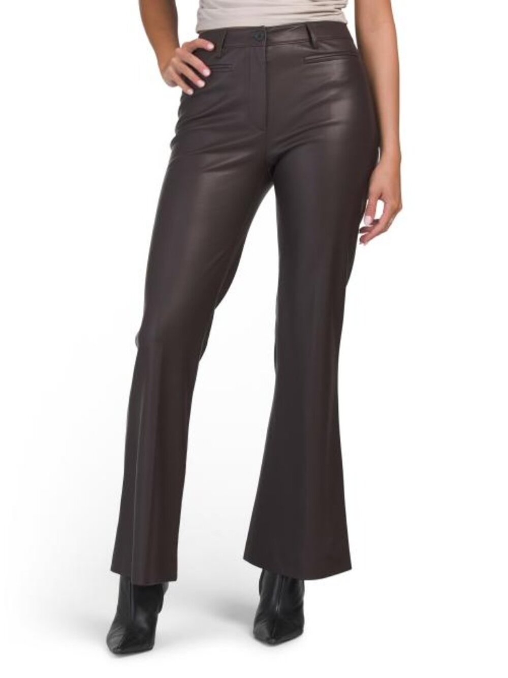 REBECCA TAYLOR Faux Leather Trousers